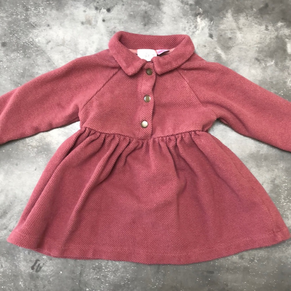 Adorable Rose Colored Knit ZARA dress, lined!